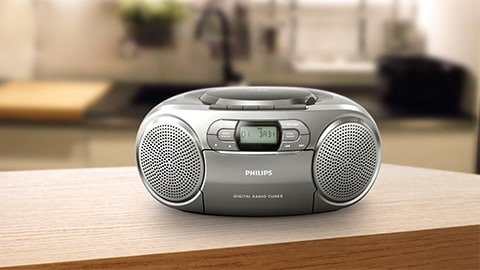 Reproductor de CD Philips, radio portátil