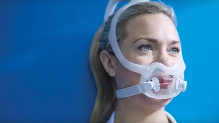 Mascarilla CPAP para ella AirFit F10 de ResMed apnea — Mercado CPAP México.  Distribuidor Oficial ResMed.